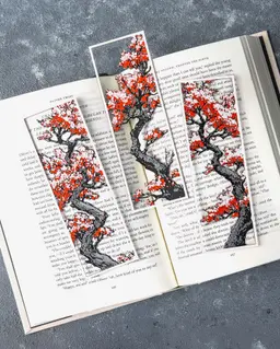 Sakura Cutout Bookmarks 3d model