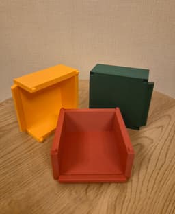 Color-Coded Task Storage Drawers – Stackable Task Selection System 3d model