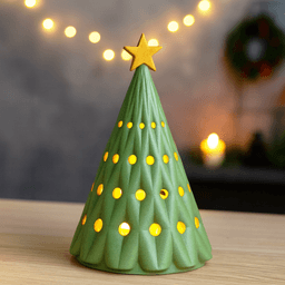 Christmas Tree Candle Holder | Centerpiece Holiday Decoration | Xmas Lantern 3d model
