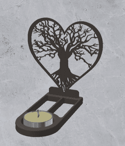 Candle Holder Decoration 3d model