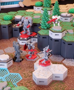 FDMecha Hex Terrain - Basic Core Set 3d model