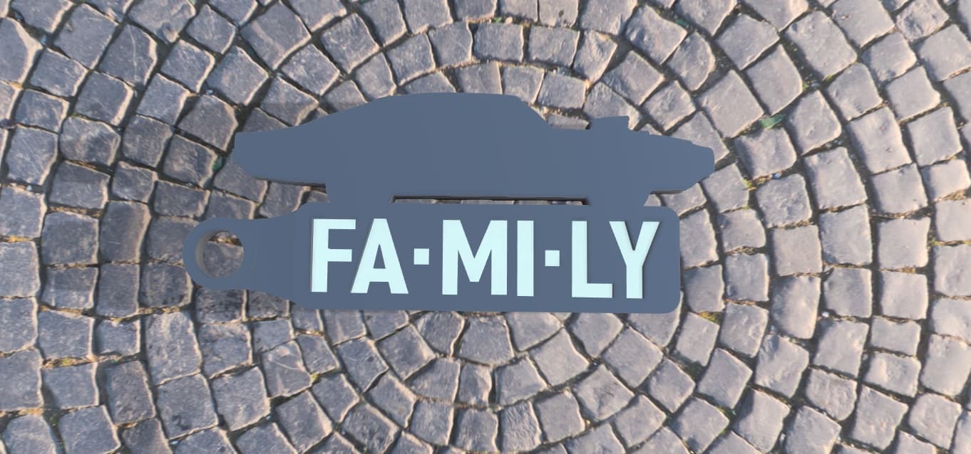 "Family" Key Holder 3d model