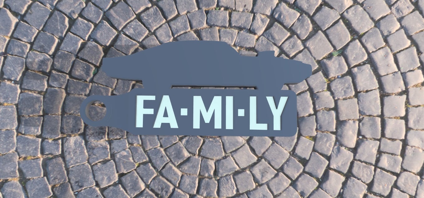 "Family" Key Holder 3d model