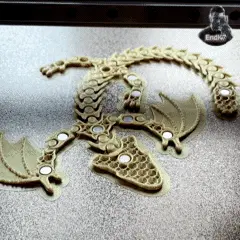 Glorious Wyvern - Articulated - Print in Place - magnetic 3d model