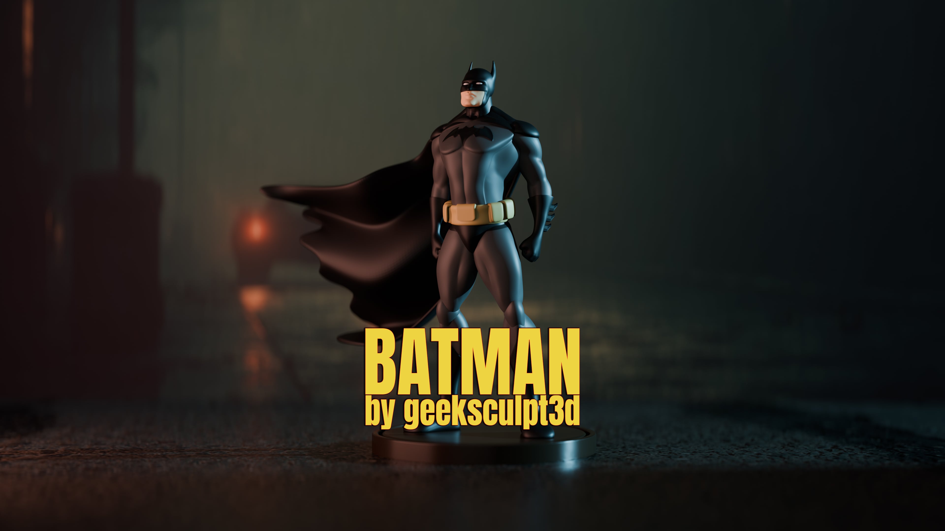 Batman Heroic Action Figure for Collectors & Fans 3d model