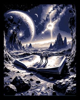 The worlds are from an open book - Wall Art 3d model