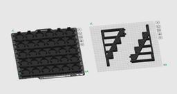 Griffin Gaming Modular Paint Rack - Full Section - Large Bottles 3d model