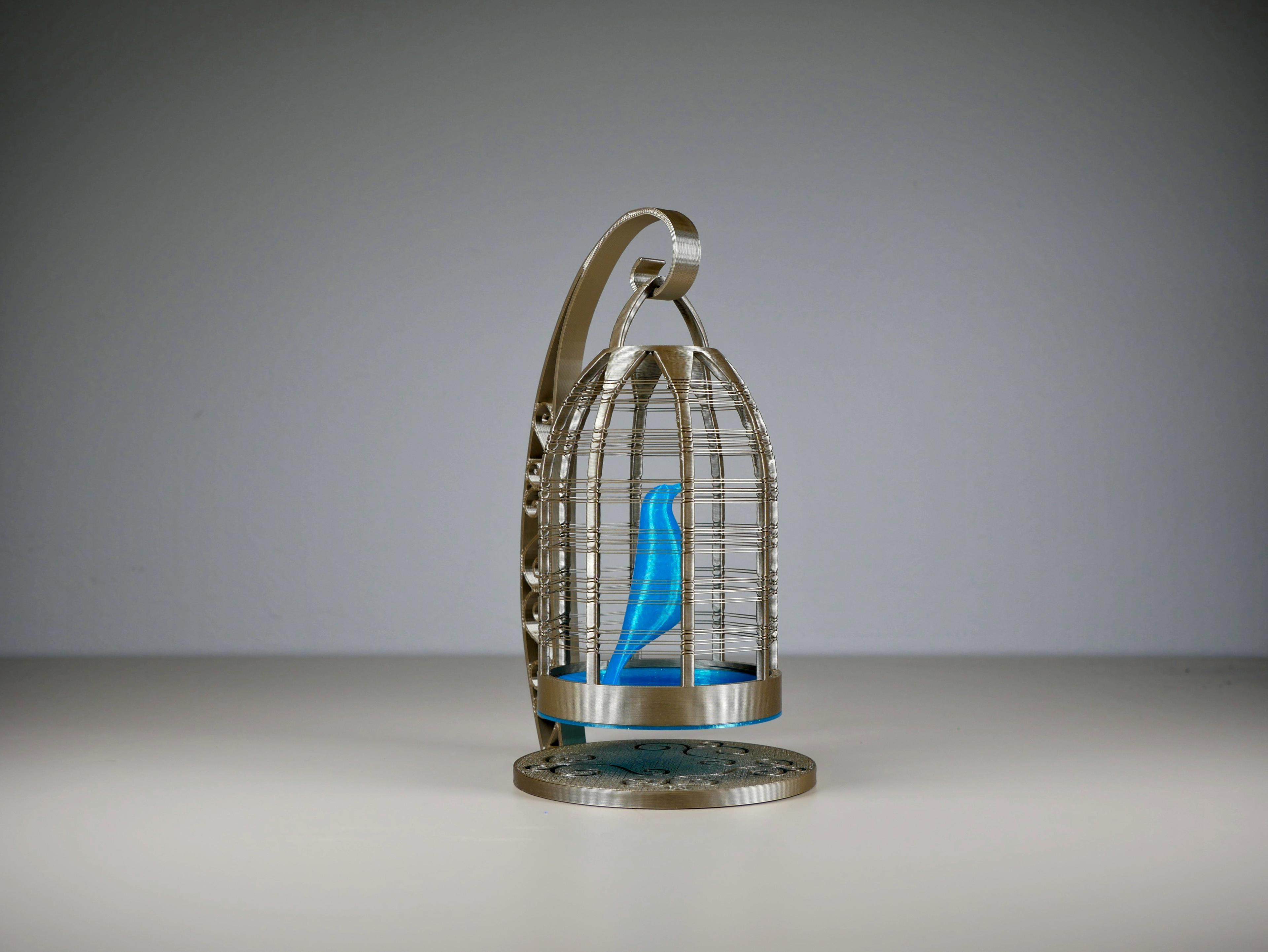 Caged Bird String Ornament 1 3d model