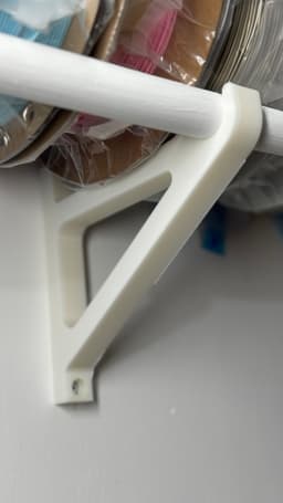 Wall-Mounted Filament Shelf Bracket – Efficient Filament Storage Solution 3d model
