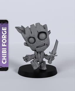 Treeman with Dagger - With Free Dragon - 5e DnD Inspired for RPG and Wargamers 3d model