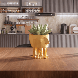 Low-Poly Multi-Leg Face Planter & Desk Organizer 3d model
