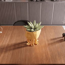 Low-Poly Multi-Leg Face Planter & Desk Organizer 3d model