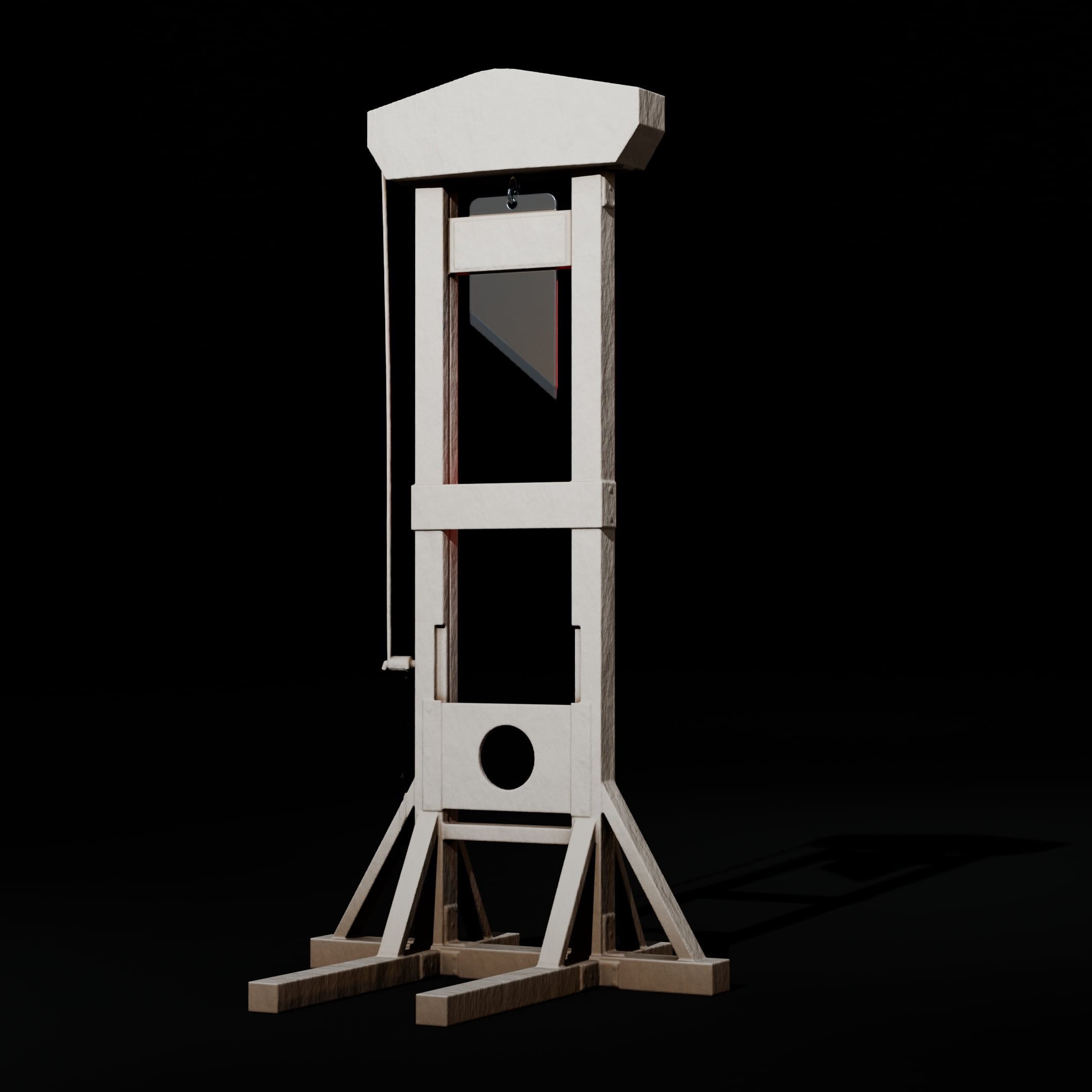 Medieval Town Square Guillotine | 28mm/32mm Heroic 3d model
