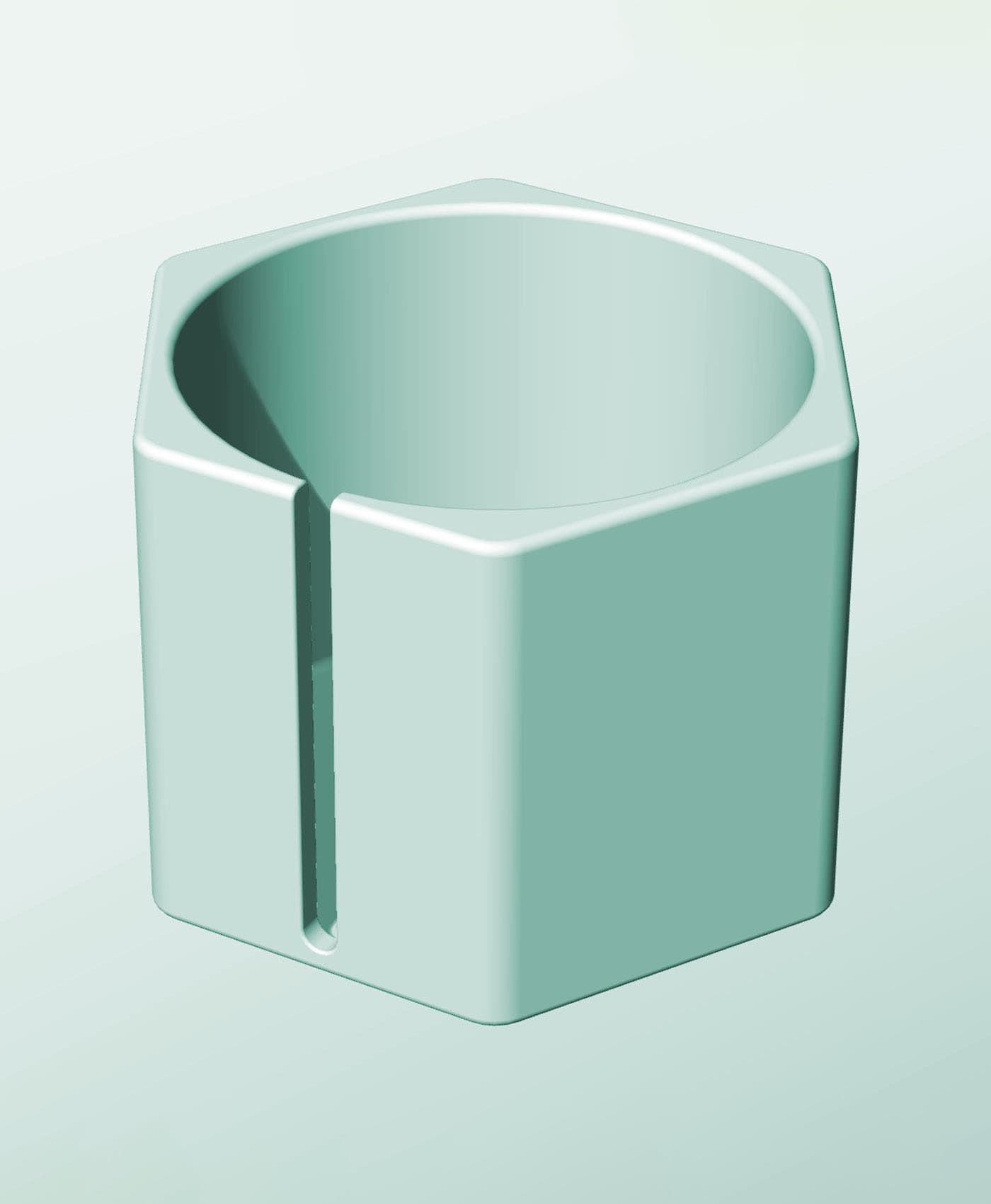 CH162-140-S Stackable slotted bin box module for creative decor 3d model