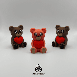 Valentine Teddy Bear Clicker 3d model