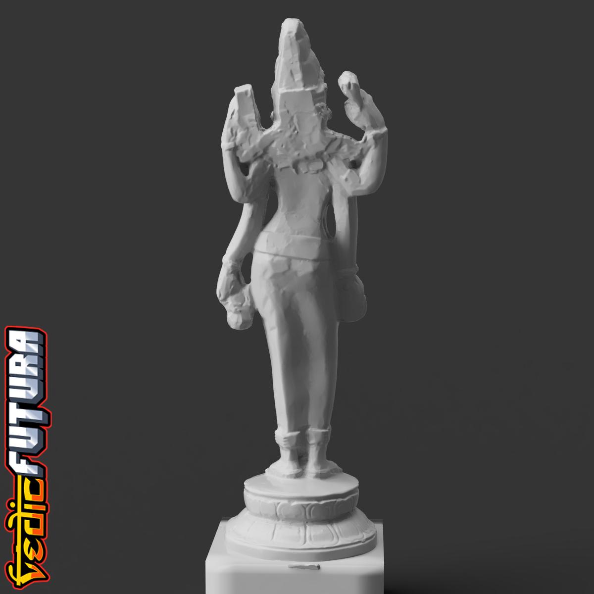 Devi holding a Water Pot & Book 3d model