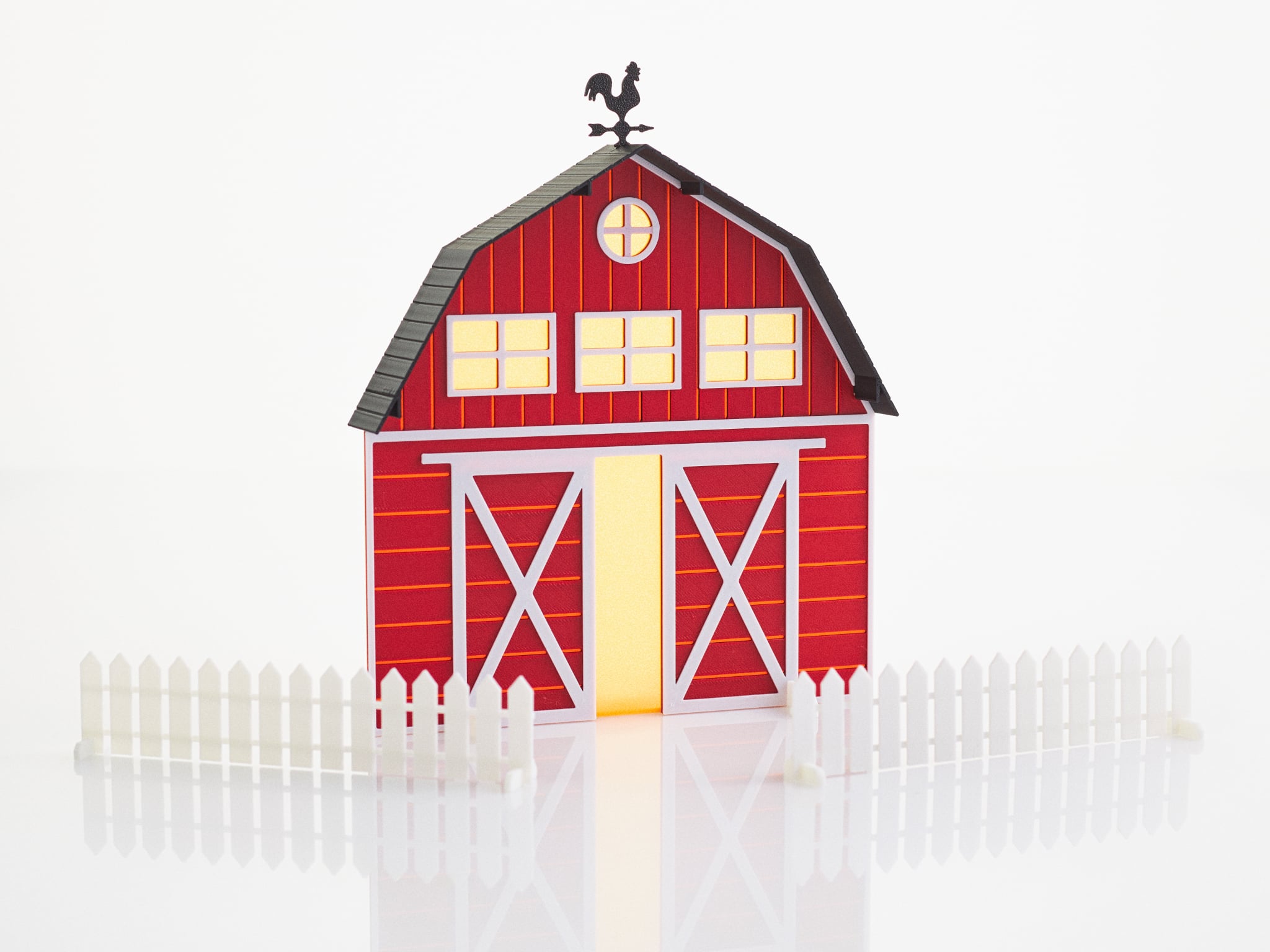 Classic American Barn Tea Light 3d model