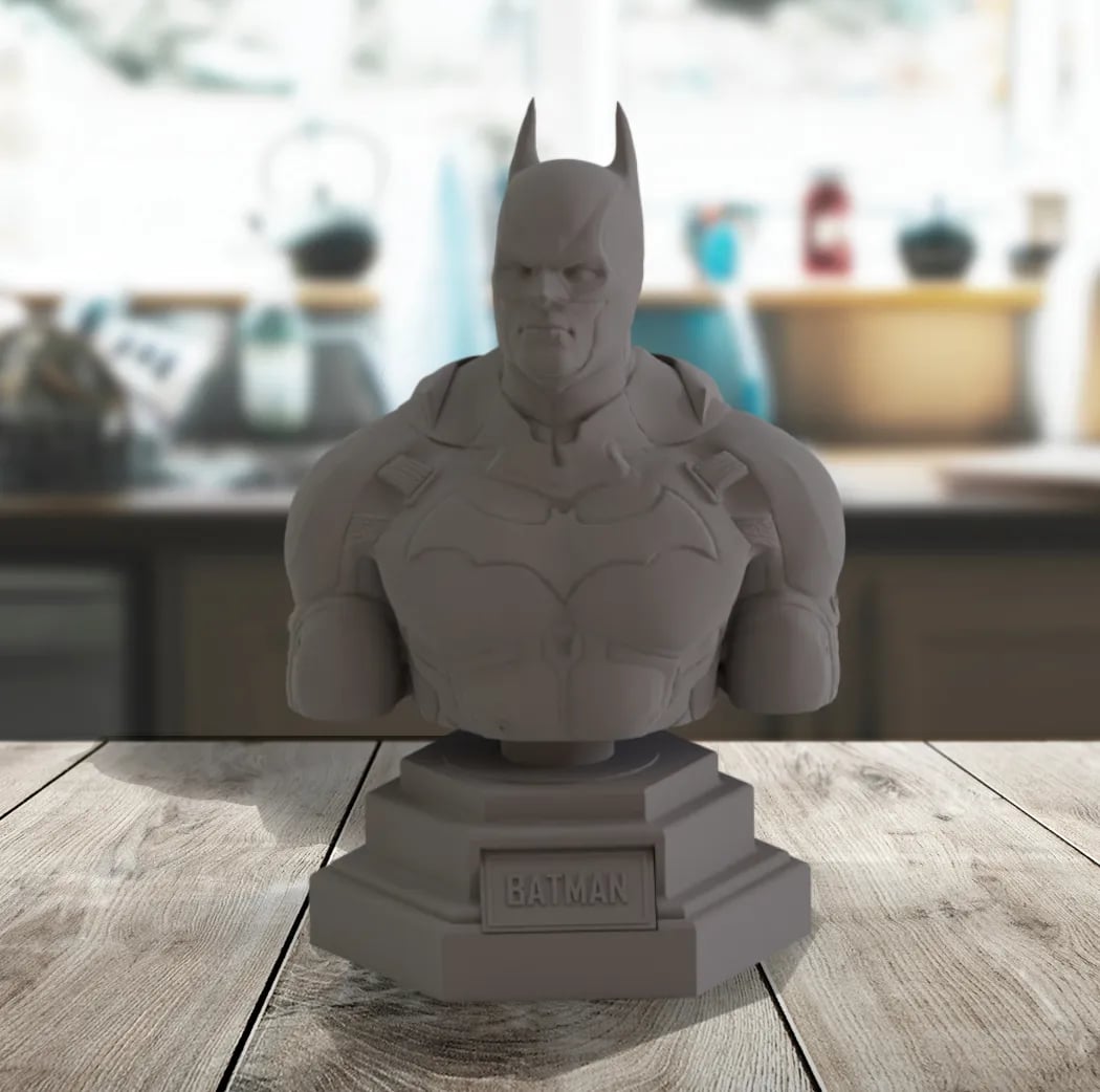 Batman Bust Statue Figurine 3d model