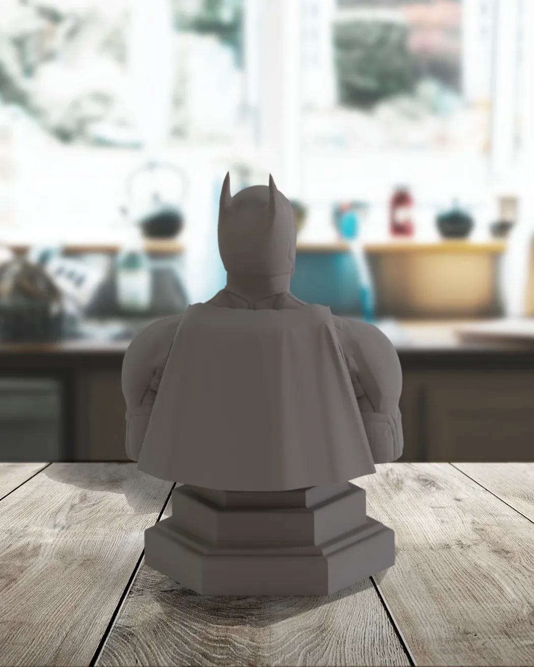 Batman Bust Statue Figurine 3d model