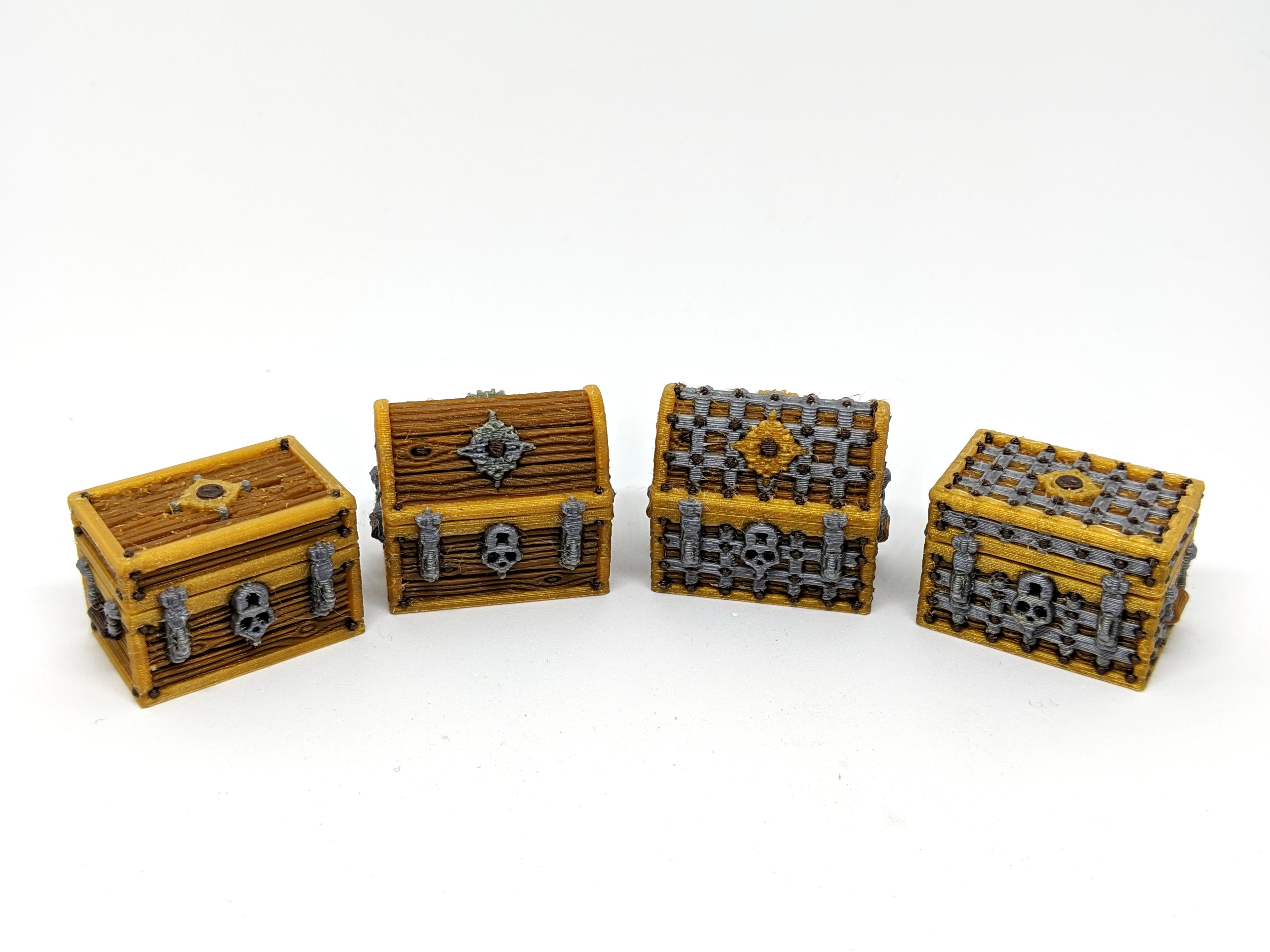 Treasure Chests for Gloomhaven 3d model