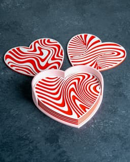 Heart Illusion Coasters 3d model