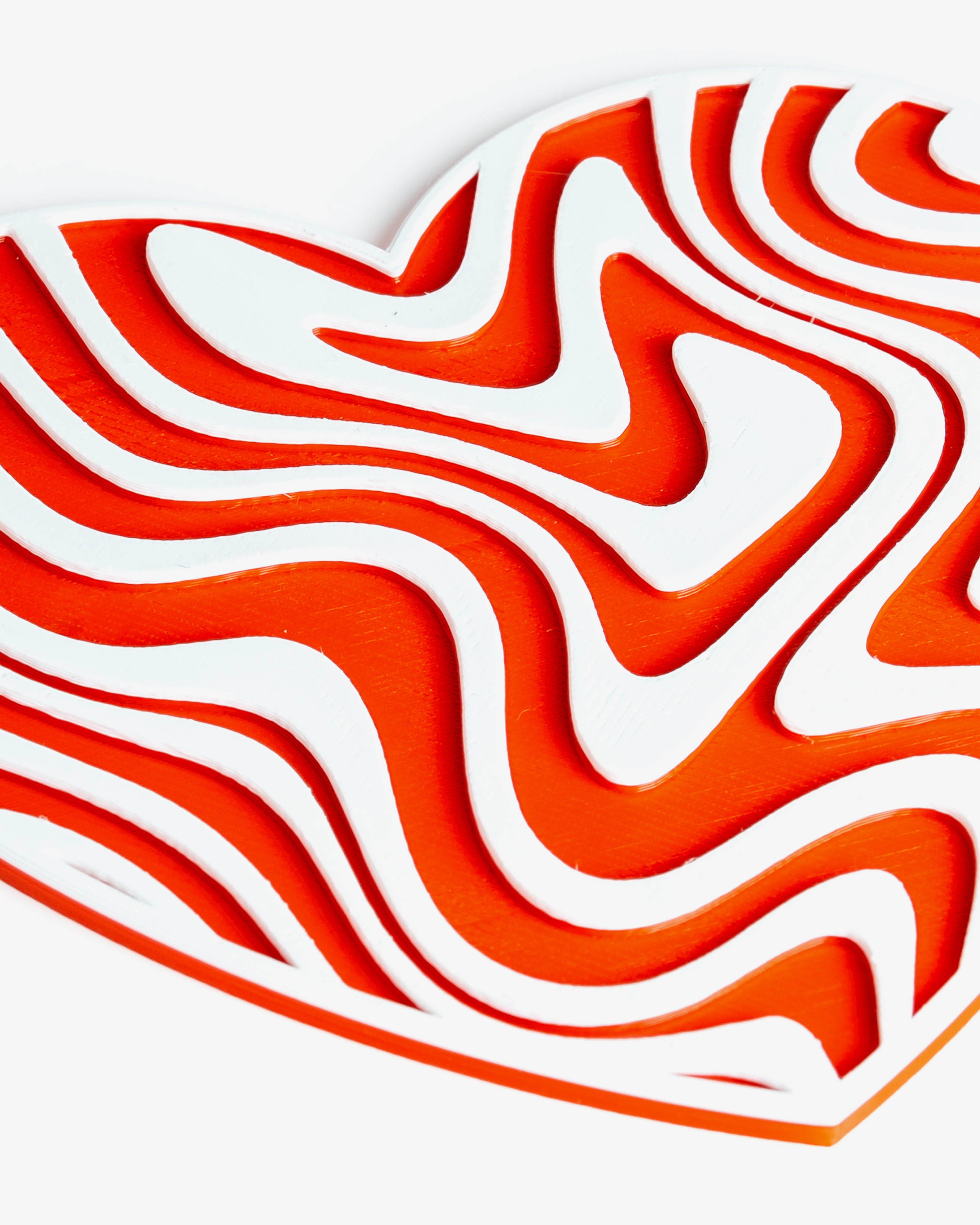 Heart Illusion Coasters 3d model