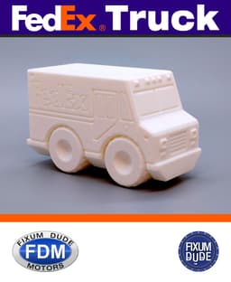 Fixum Dude Motors PIP FedEx Delivery Truck 3d model