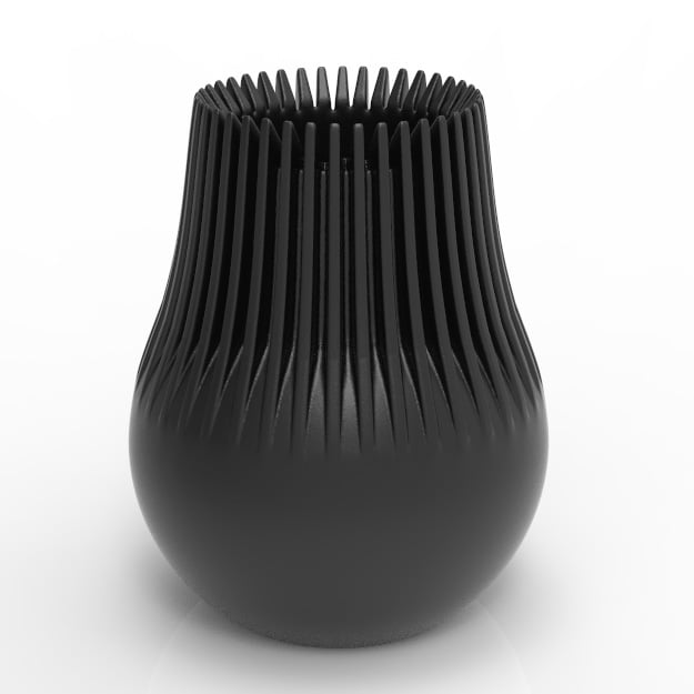 FLUTED RIBBED PLANTER POT 3d model