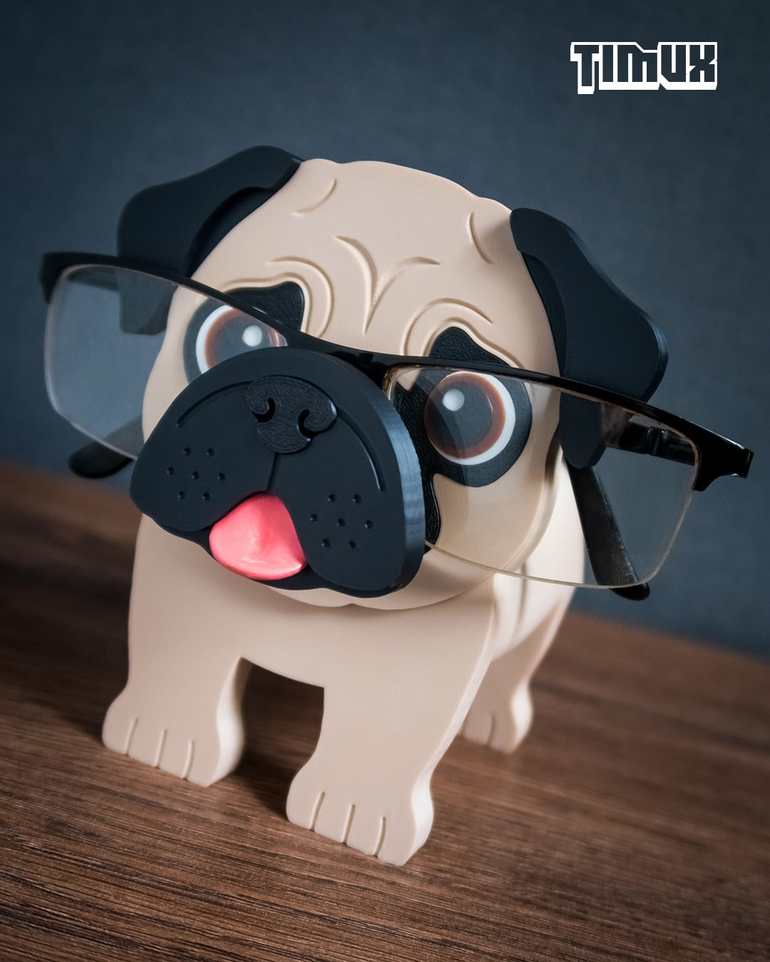 PUG GLASSES HOLDER V2 3d model