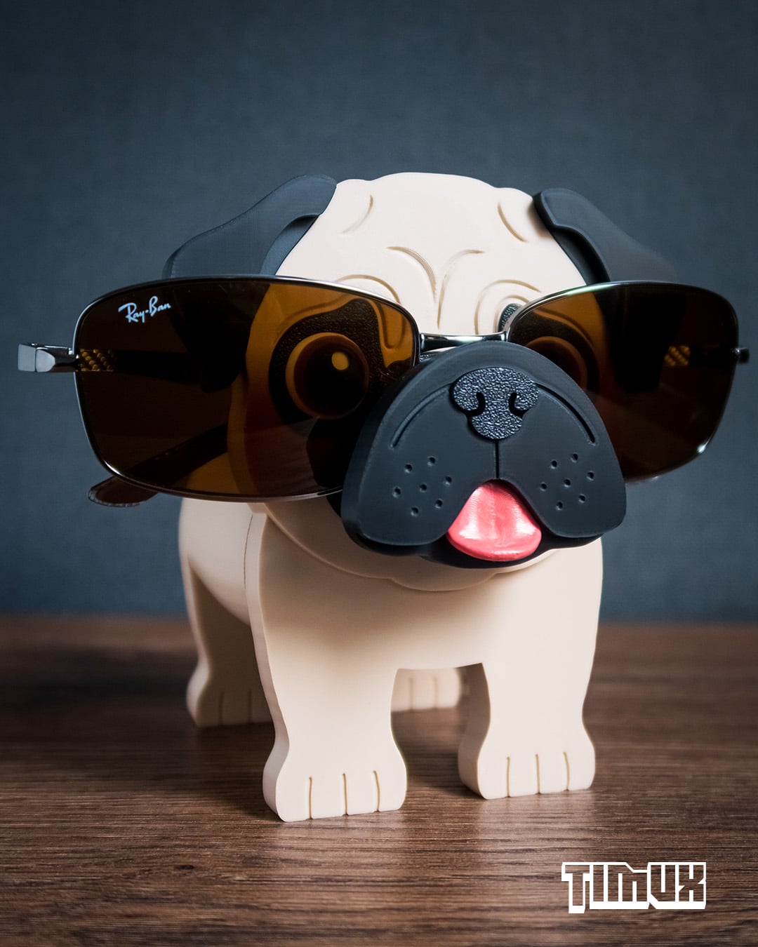 PUG GLASSES HOLDER V2 3d model