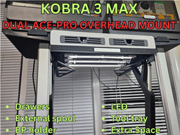 ANYCUBIC KOBRA 3 MAX DUAL ACE-PRO OVERHEAD MOUNT - FOR ACE 1 AND ACE 2 PRO 3d model