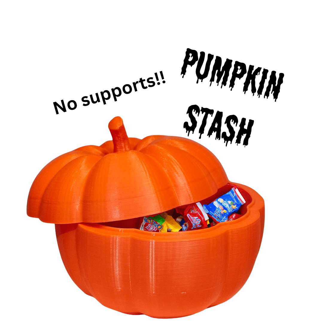 Pumpkin Stash with Lid 3d model