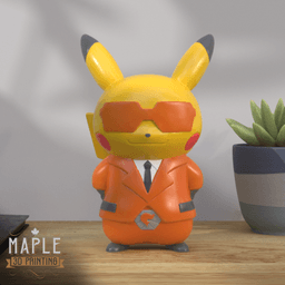 Pikachu Villain Costume - Team Flare - Pokemon 3d model