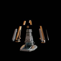 Sci-fi Spaceship Dice Tower 3d model