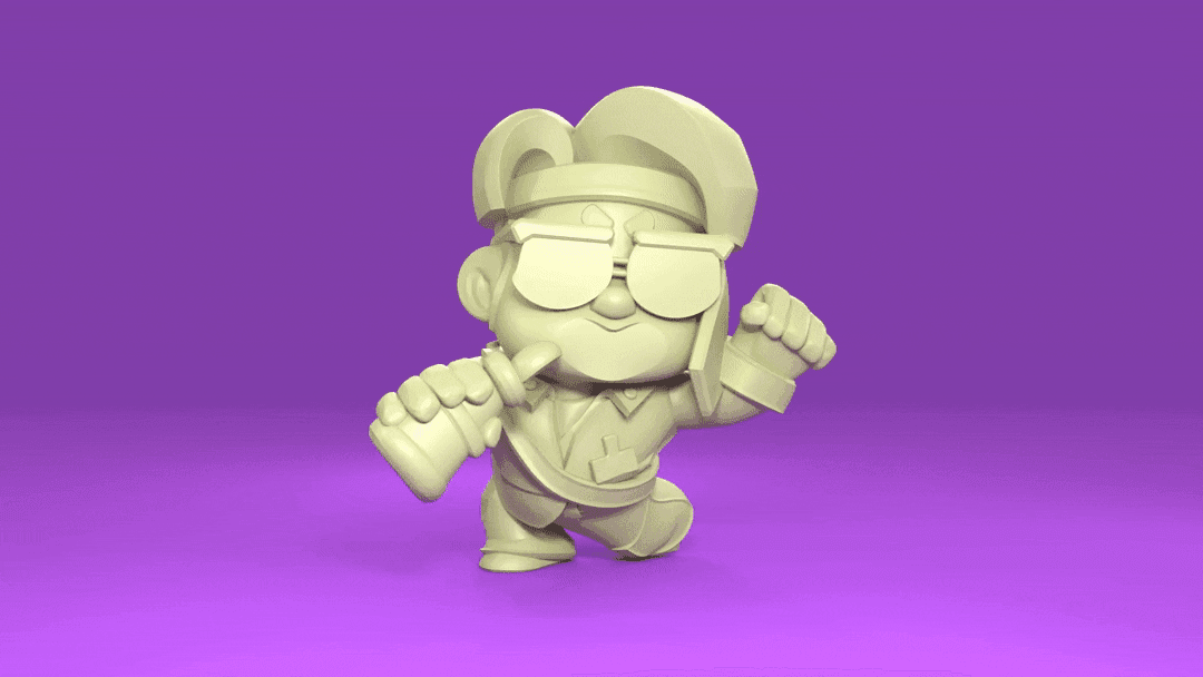Jae-Yong (Original) - Brawl Stars 3d model