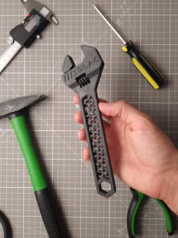 Wrench - 3D printable tool - Editable file (Autodesk Fusion + STEP) 3d model