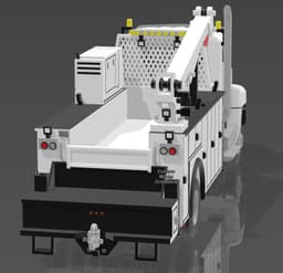 CAT CT660 Reg Cab KMT3 14 Mechanics Truck 2 Axle Kit 1-87 (Resin) 3d model