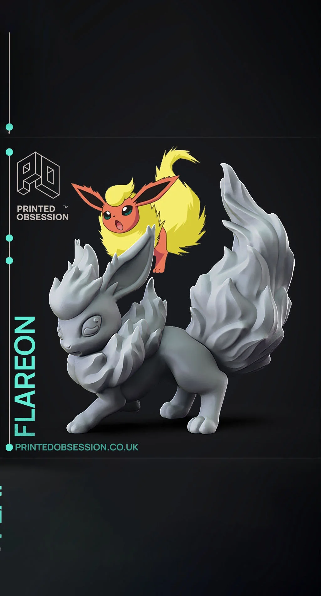 Flareon - Pokemon - Fan Art 3d model
