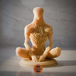 Alien Zen decorative abstract sculpture 3d model