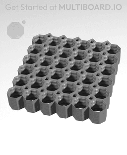 6x6 Multiboard Side Legacy Tile x4 Stack 3d model