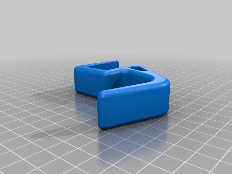 Headphone Hook (22mm Desks) 3d model