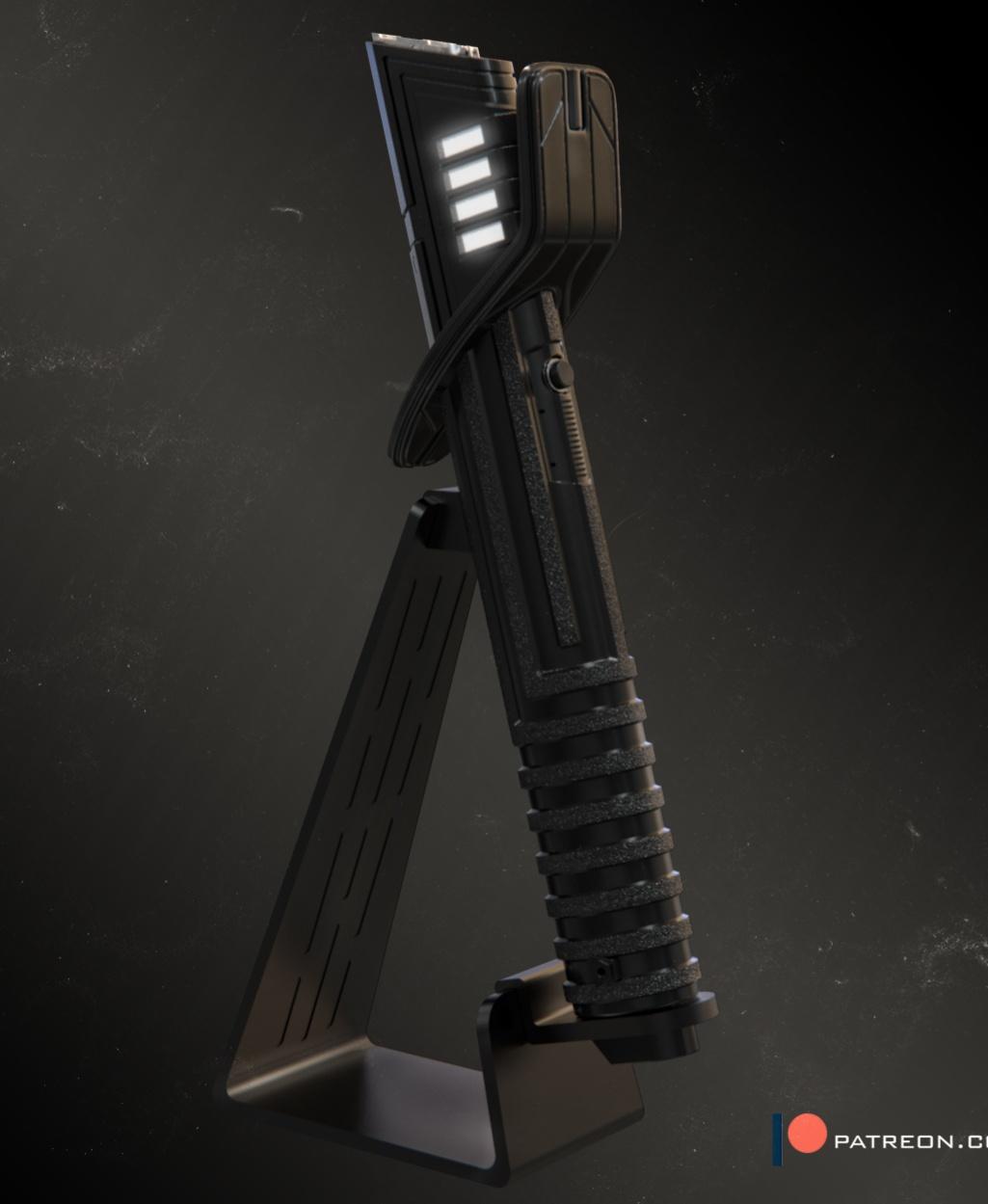 Darksaber with stand 3d model