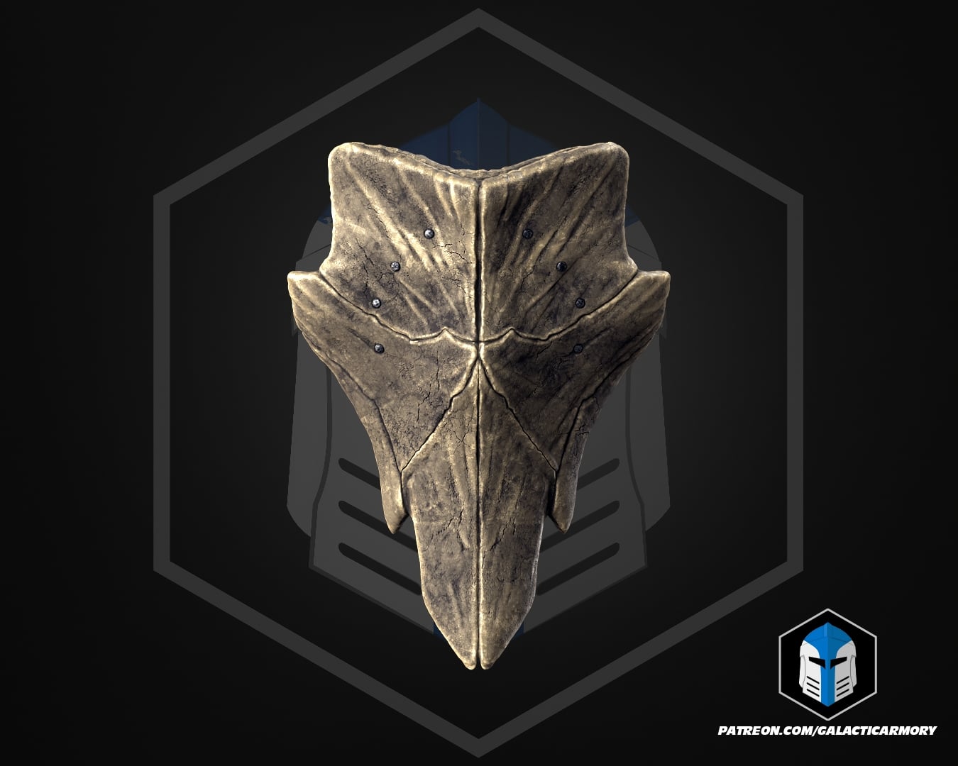 Dragonbone Shield - 3D Print Files 3d model