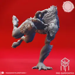 Quaggoth Warband - Tabletop Miniatures (Pre-Supported) 3d model