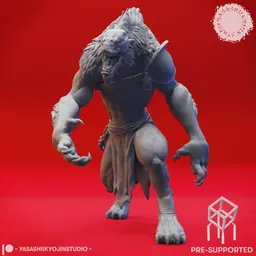 Quaggoth Warband - Tabletop Miniatures (Pre-Supported) 3d model