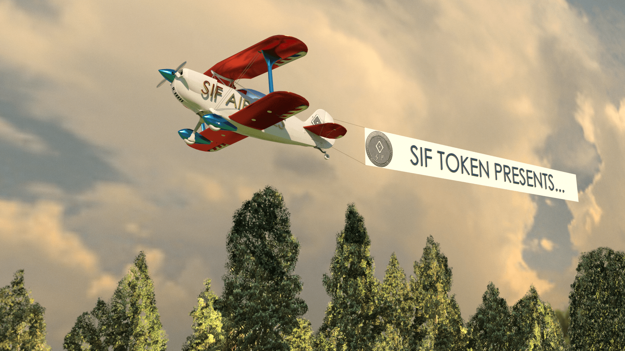 SIF AIRLINES FLEET 3d model