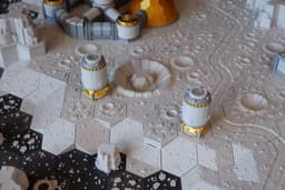 FDMecha Hex Terrain - Lunar Landscape Full Set 3d model