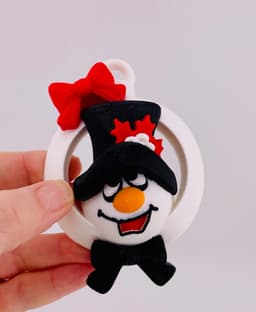 Snowman Ornament Set 3d model