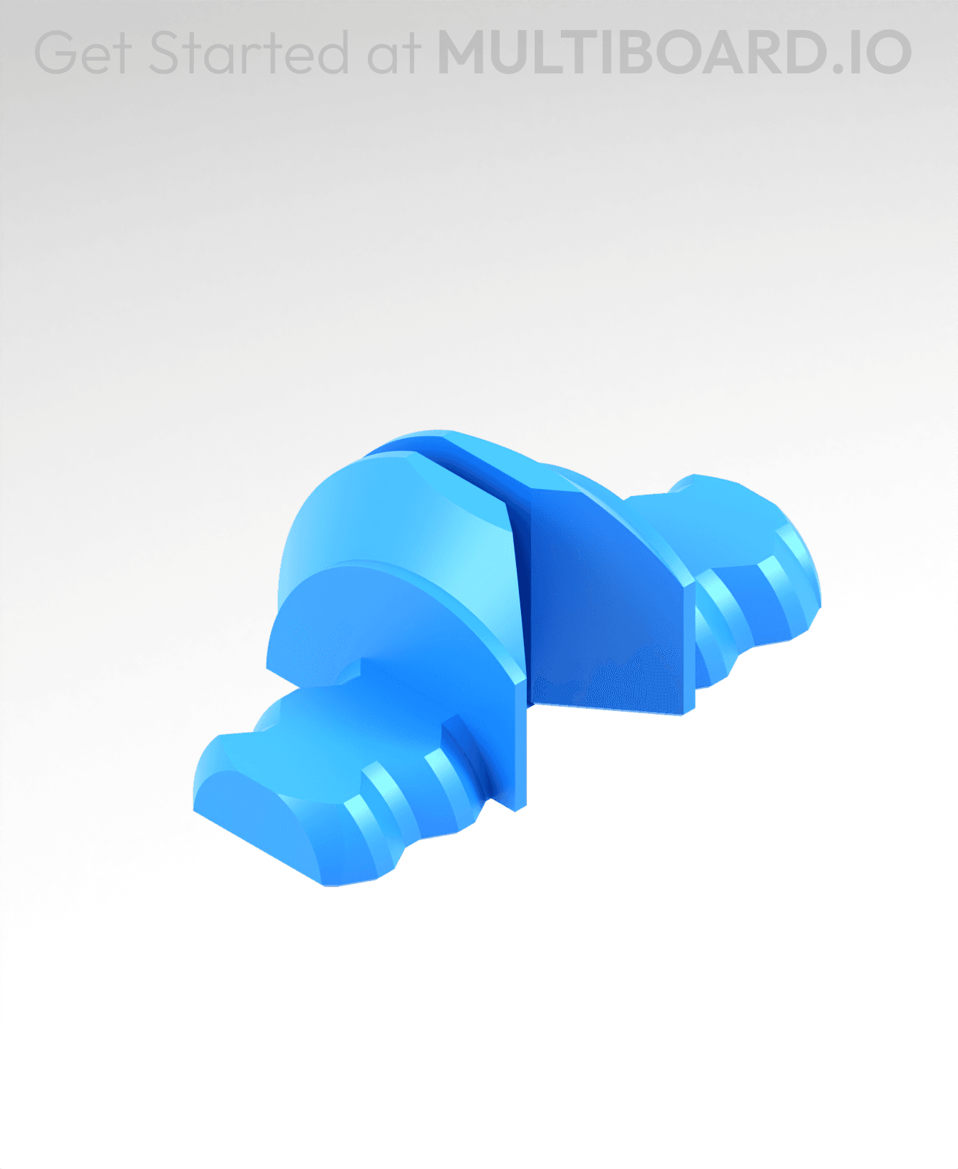 Top - Small thread - Half Fix Point (Folded) 3d model