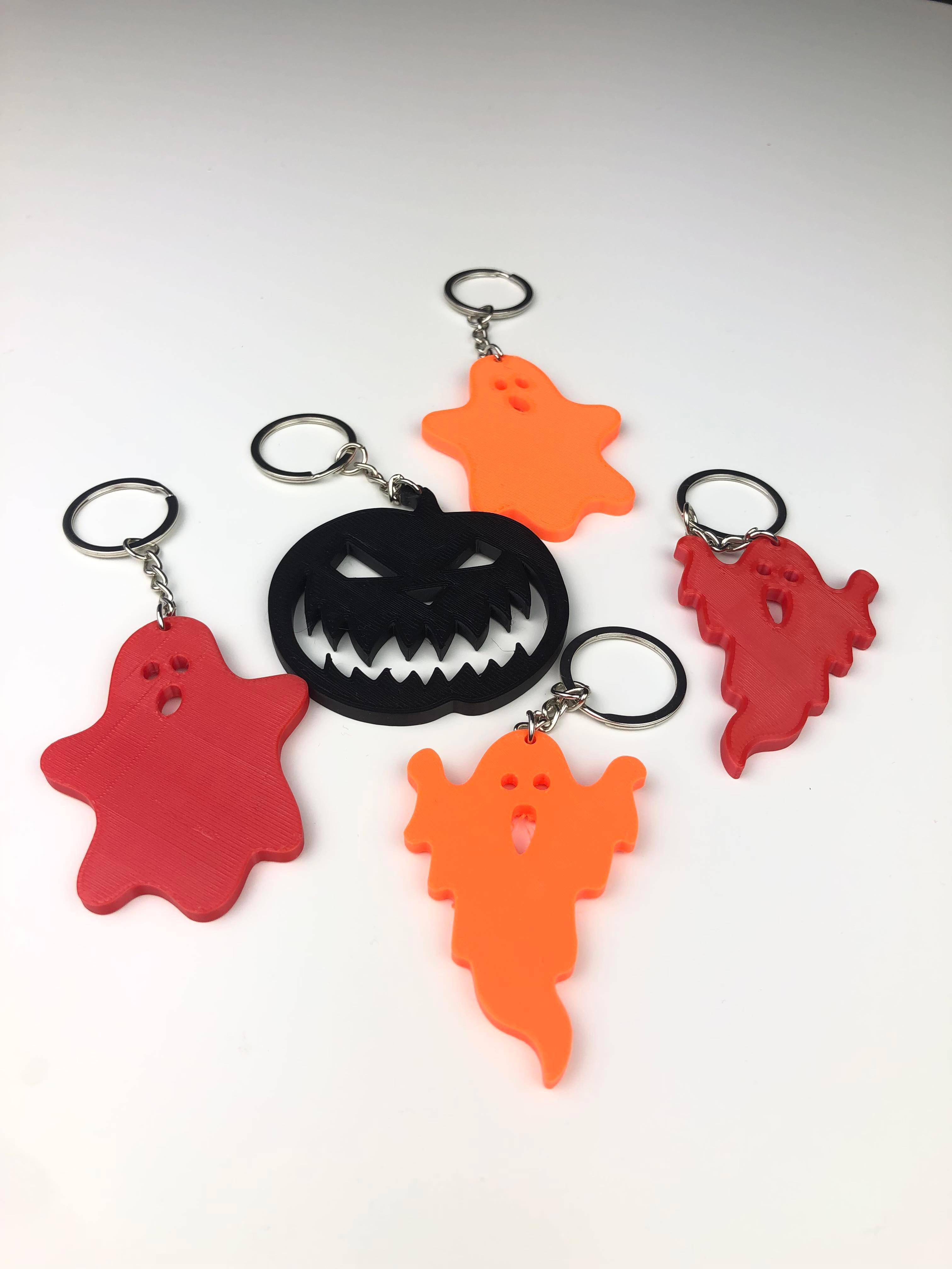 Spooky Halloween Keyrings 3d model